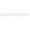 vidaXL Jardinières 2 pcs blanc bois de pin massif