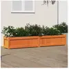 vidaXL Jardinière cire marron 180x31x31 cm bois de pin massif