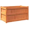vidaXL Jardinière cire marron 90x50x50 cm bois de pin massif