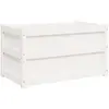 vidaXL Jardinière d'extérieur blanc 90x50x50 cm bois de pin massif