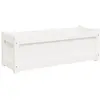 vidaXL Jardinière blanc 90x31x31 cm bois massif de pin
