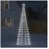 vidaXL Arbre de Noël lumineux avec pointes 570 LED blanc froid 300 cm