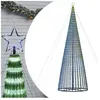 vidaXL Arbre de Noël lumineux conique 1544 LED bleu 500 cm