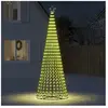 vidaXL Arbre de Noël lumineux conique 688 LED blanc chaud 300 cm