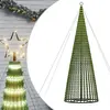 vidaXL Arbre de Noël lumineux conique 1544 LED blanc chaud 500 cm