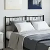 vidaXL Tête de lit métal noir 160 cm