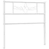 vidaXL Tête de lit métal blanc 100 cm