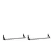 vidaXL Étagères murales 2pcs Sonoma gris 80x15x15,5 cm Bois ingénierie