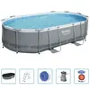 Bestway Bestway Ensemble de piscine Power Steel Ovale 488x305x107 cm