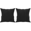 vidaXL Canapé 2 places avec oreillers décoratifs noir 140 cm velours