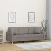 vidaXL Canapé 3 places avec oreillers décoratifs taupe 180 cm tissu