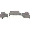 vidaXL Ensemble de canapés 3 pcs taupe tissu