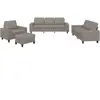 vidaXL Ensemble de canapés 4 pcs taupe tissu