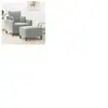 vidaXL Fauteuil avec repose-pied Gris clair 60 cm Velours