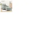vidaXL Fauteuil avec repose-pied Gris clair 60 cm Velours