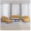 vidaXL Ensemble de canapés 4 pcs avec coussins Marron Velours