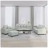 vidaXL Ensemble de canapés 4 pcs avec coussins Gris clair Velours