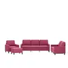 vidaXL Ensemble de canapés 4 pcs avec coussins Rouge bordeaux Velours