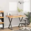 vidaXL Dessus de bureau carré bois massif d'acacia bordure assortie