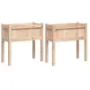 vidaXL Jardinières 2 pcs avec pieds bois de pin massif