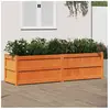 vidaXL Jardinière cire marron 180x50x50 cm bois de pin massif