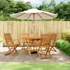 vidaXL Ensemble de salle à manger de jardin 5 pcs bois d'acacia solide