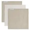 Lot de 3 mini lange Tender Beige-Linen (30 x 30 cm)