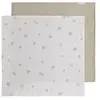 Lot de 2 langes Tender Beige-Clover (115 x 115 cm)