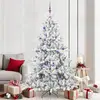 Prolenta Arbre de Noël blanc pliable, de qualité supérieure, en PVC et...