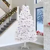 Prolenta Arbre de Noël blanc pliable, de qualité supérieure, en PVC et...