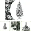 The Living Store Sapin de Noël artificiel pliable enneigé 120 cm