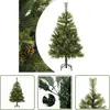 The Living Store Sapin de Noël artificiel pliable avec cônes 150 cm