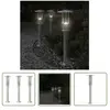 Lampadaires d'extérieur 3 pcs argenté 60 cm acier inoxydable - Lampada...