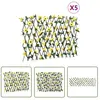The Living Store - Treillis de lierre artificiel extensible 5 pcs jaune 180x60 cm - Clôture Artificielle - Trellis De Lierre - Écran De Lierre