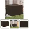 The Living Store Coffre de jardin marron 291L Poly Rattan