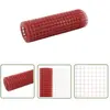 Grillage Acier avec revêtement en pvc 10x0,5 m Rouge - Clôture - Grillage - Clôture Rigide - Protection Jardin - Animal Domestique - The Living Store