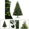 The Living Store Arbre de Noël artificiel pliable avec support 180 cm