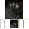 Lampadaire d'extérieur argenté 60 cm acier inoxydable - Lampadaire Ext...