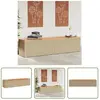The Living Store - Boîte de rangement de jardin beige résine tressée b...