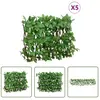 The Living Store - Treillis de lierre artificiel extensible 5 pcs vert...