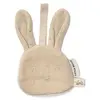 Doudou attache-tétine en gaze de coton Lapin