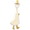 Doudou attache-tétine en gaze de coton Oie