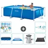 Intex Frame Pool Piscine à cadre rectangulaire - Comprend des accessoires CB97