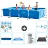 Intex Frame Pool Piscine à cadre rectangulaire - Comprend des accessoires CB97