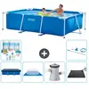 Intex Frame Pool Piscine à cadre rectangulaire - Comprend des accessoires CB97