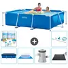 Intex Frame Pool Piscine à cadre rectangulaire - Comprend des accessoires CB97
