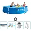 Intex Metal Frame Piscine à cadre ronde - Comprend des accessoires CB6