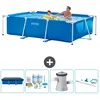 Intex Frame Pool Piscine à cadre rectangulaire - Comprend des accessoires CB7