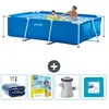 Intex Frame Pool Piscine à cadre rectangulaire - Comprend des accessoires CB9