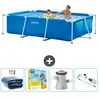 Intex Frame Pool Piscine à cadre rectangulaire - Comprend des accessoires CB12